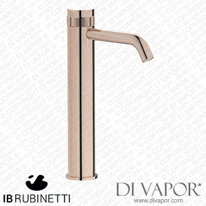 IB Rubinetti RX202RS Reflex Tall Monohole Washbasin Hydroprogressive Mixer Complete with Drain Spare Parts