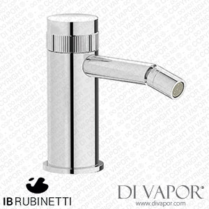 IB Rubinetti RX220CC Reflex Monohole Bidet Hydroprogressive Mixer Complete with Drain Spare Parts