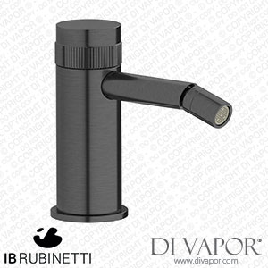 IB Rubinetti RX220CS Reflex Monohole Bidet Hydroprogressive Mixer Complete with Drain Spare Parts