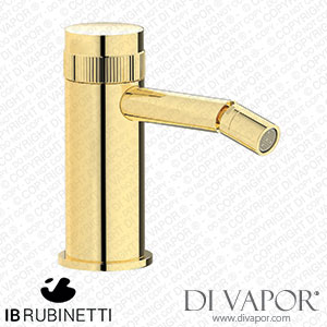 IB Rubinetti RX220II Reflex Monohole Bidet Hydroprogressive Mixer Complete with Drain Spare Parts