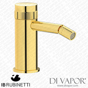 IB Rubinetti RX220OO Reflex Monohole Bidet Hydroprogressive Mixer Complete with Drain Spare Parts