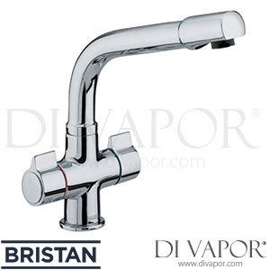 Bristan S SNK WHT Sigma Monobloc Sink Mixer - White - Tap Spare Parts