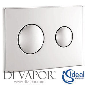 Ideal Standard S4399AA Conceala 2 Pneumatic Dual Flush Plate Chrome