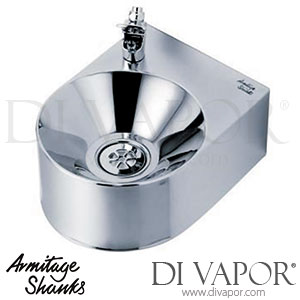 Armitage Shanks S5435MY Purita Wall Mounted Drinking Fountain with Self Closing Valve and Fittings Spare Parts