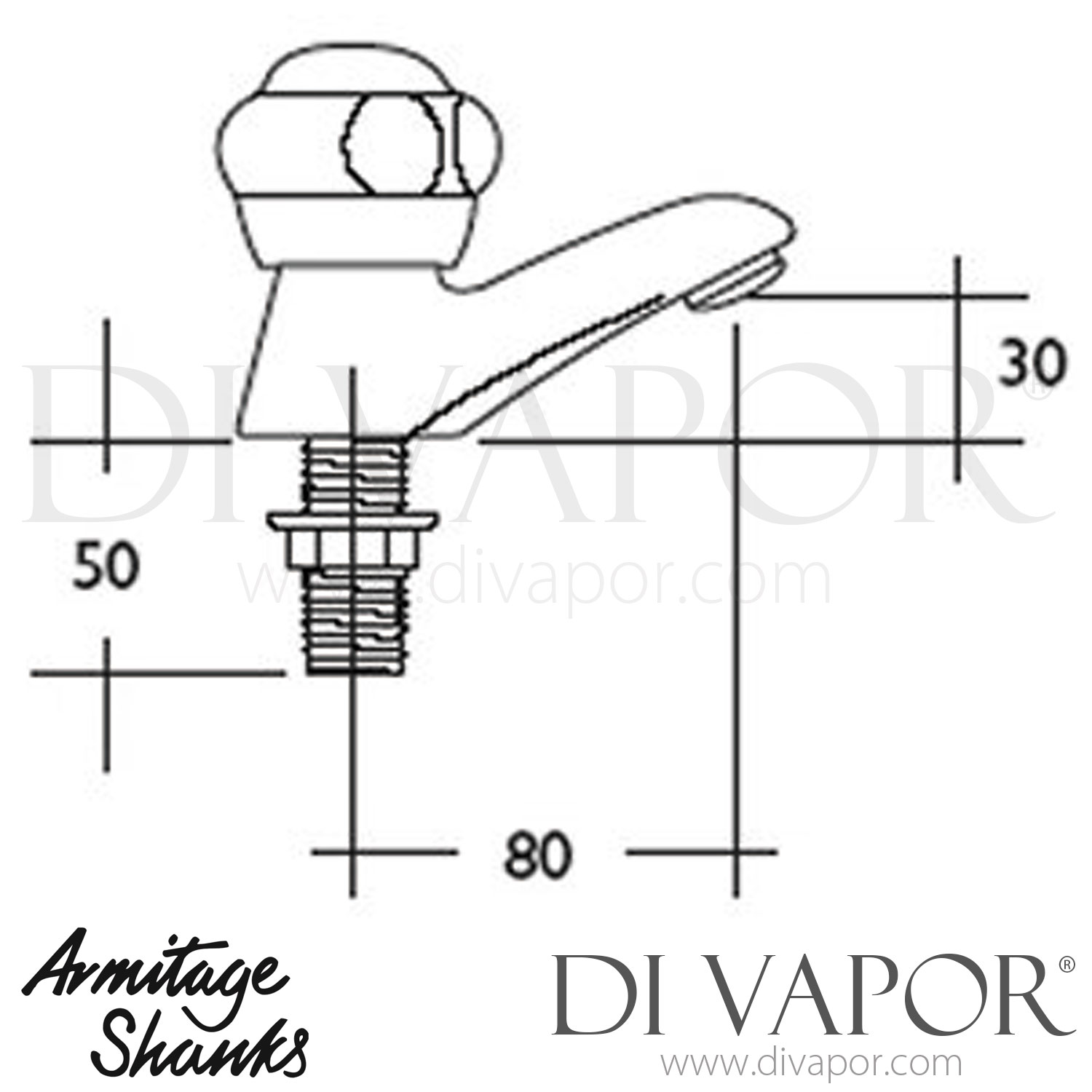 Armitage Shanks S7012AA Millenia Q/T Pair Quarter Turn Bath Taps Spare