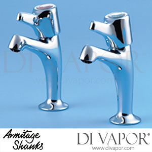 Armitage Shanks S7020AA Millenia Q/T Pair Quarter Turn High Neck Sink Taps with Chrome Levers Spare Parts