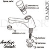 Armitage Shanks Sandringham Pair Self Closing Basin Taps Handles Spares