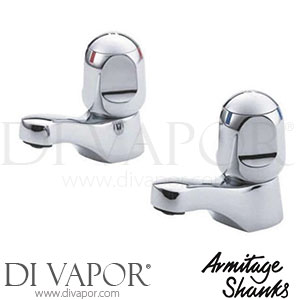 Armitage Shanks Sandringham Chrome STD Pair Standard Bath Taps Spare Parts S7032AA GEN1