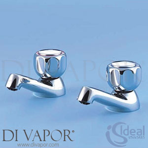 Ideal Standard S7059AA Swan Pillar Taps Rim Mounted Qt 1/2