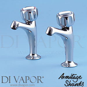 Armitage Shanks S7070AA Fairline Pair Standard High Neck Sink Taps with Clear Acrylic Handles Spare Parts