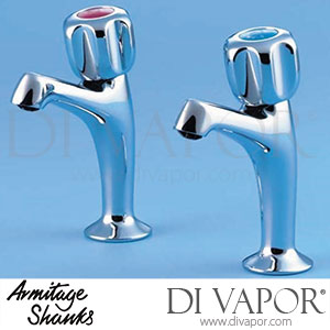 Armitage Shanks S7116AA Nuastyle Pair High Neck Sink Taps with Chrome Handles Spare Parts