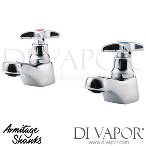 Armitage Shanks S7131AA Sandringham Crosshead Pair Standard Basin Taps with Crosshead Handles Spare Parts