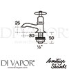 Armitage Shanks S7155AA Spare Diagram