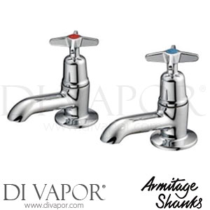 Armitage Shanks Alterna Chrome STD Pair BS5412 Bath Taps Spare Parts S7158AA GEN1
