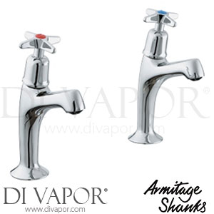 Armitage Shanks S7163AA Alterna Std Pair BS5412 High Neck Sink Taps Spare Parts
