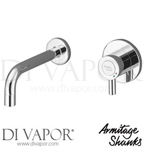 Armitage Shanks Contour 2 Single Lever Wall Basin Mixer with 23cm Spout Tap Spare Parts S7423AA GEN1