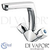 Ideal Standard Swan New Kit Mixer R-Mounted Chrome 1H Hrs 5Fh Tap Spares