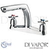 Ideal Standard Swan New Kit Mixer R-Mounted Chrome 2H Hrs Xh Tap Spares