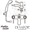 Armitage Shanks Sandringham Lever 2 Taphole Quarter Turn Bath Shower Mixer Dimensions