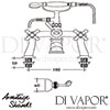 Armitage Shanks Priory Two Taphole Bath Shower Mixer Shower Kit Dimensions