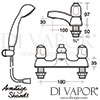 Armitage Shanks Sandringham STD Two Taphole Standard Bath Shower Mixer Dimensions