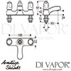 Armitage Shanks Sandringham Bath Shower Mixer Dimensions