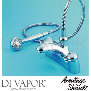 Armitage Shanks Halo Two Taphole Bath Shower Mixer Complete with Shower Kit Spare Parts S7704AA GEN1