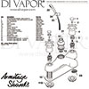 Armitage Shanks Sandringham Crosshead Standard Bath Shower Mixer with Shower Kit Spares