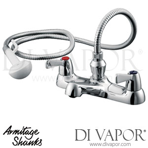 Armitage Shanks S7770AA Alterna Quadrant Bath Shower Mixer Complete with Shower Kit - Lever Handles - Spare Parts