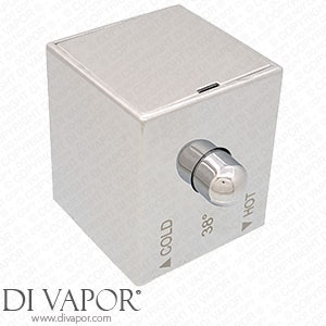 Scudo Temperature Handle for Lunar Square External Shower Bar Valve - 35mm x 35mm