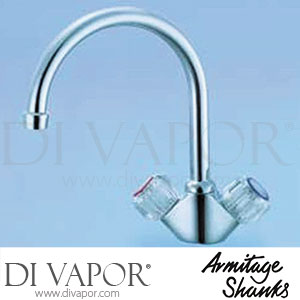 Armitage Shanks S7913AA Fairline Dual Control One Taphole Sink Mixer - Clear Acrylic Handles - Tap Spare Parts