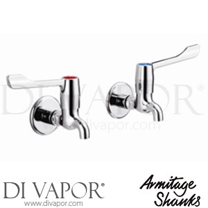 Armitage Shanks Markwik Pair Bib Taps 15cm Levers Spare Parts S8270AA GEN1