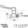 Armitage Shanks Markwik Pair Bib Taps 15cm Levers Dimensions