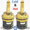 S960023NU Pair of Ideal Standard / Trevi 3/4" On/Off Ceramic Disc Flow Cartridge (Sottini)