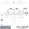 Bristan SAI WMBAS C GEN1 Mixer Spare Diagram