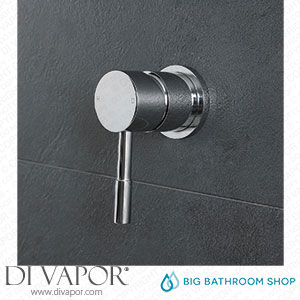 Big Bathroom Shop SB1206CH Milano Mirage - Modern Round Manual Shower Valve - One Outlet - Chrome Spare Parts