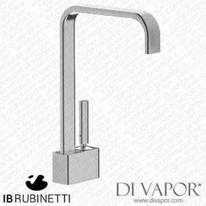 IB Rubinetti SB202SS Superbox Tall Monohole Washbasin Mixer Complete with Drain Spare Parts