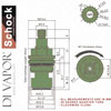 Schock Turn Lever Cold Tap Cartridge Diagram