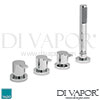 VADO Sense 4 Hole Bath Shower Mixer Spare Parts