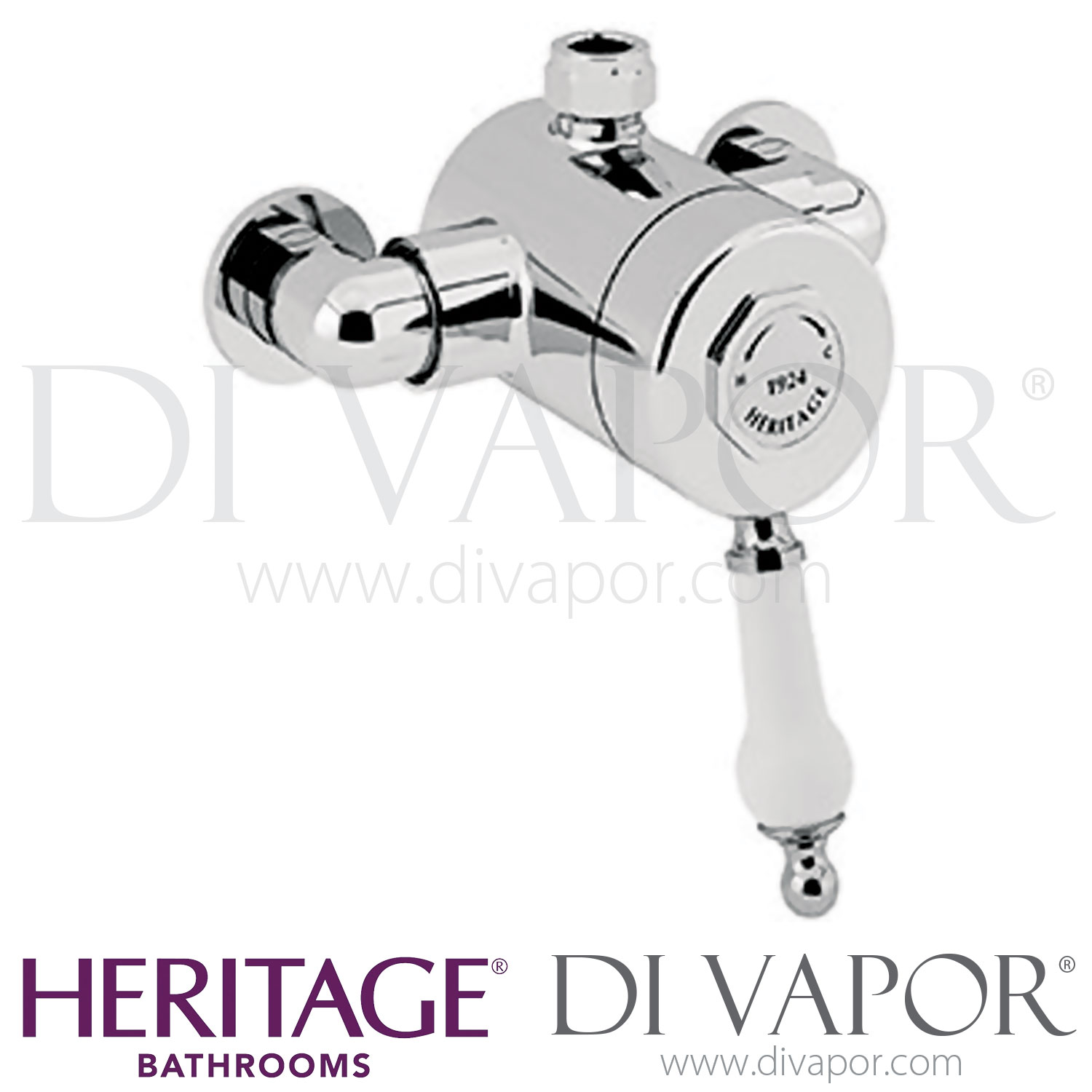 Heritage SGCT03 Glastonbury Exposed Shower Valve with Top Outlet