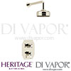 Heritage Glastonbury Concealed Shower Valve Fixed Head Kit Spare Parts