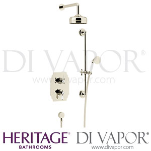 Heritage Glastonbury Concealed Shower Fixed Head Riser Kit Spare Parts