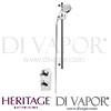 Heritage Gracechurch Recessed Shower Riser Kit Spares