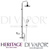 Heritage Gracechurch Exposed Shower mother of Pearl Handles Riser Diverter Handset Spares