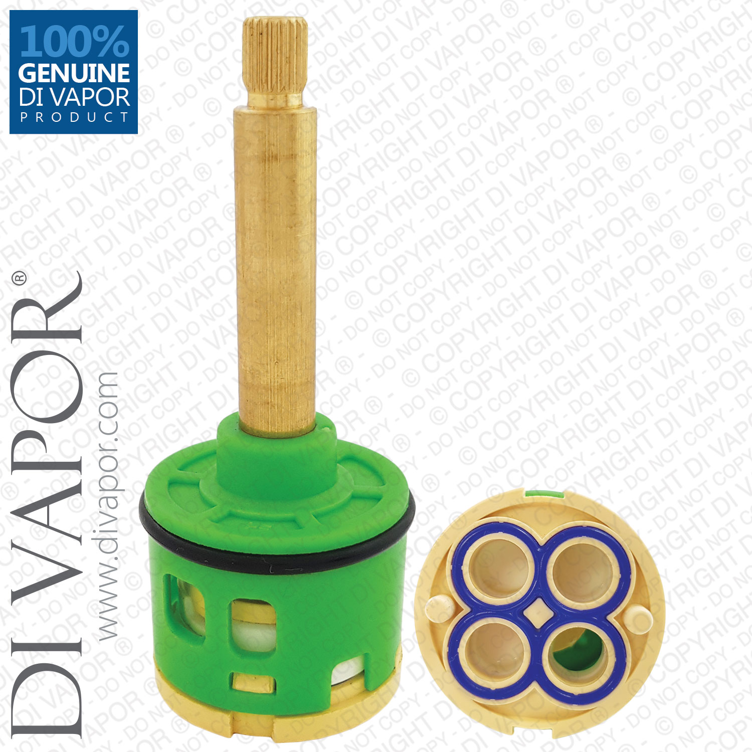 88mm 4-Way Diverter Cartridge 35mm Barrel Diameter with 50mm Spindle