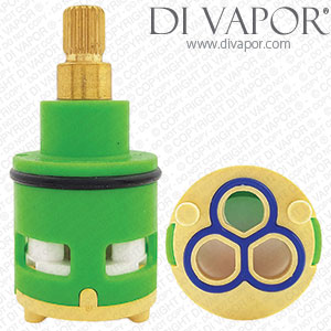 26mm Diameter 3-Way Shower Diverter Cartridge (53mm Height) - SH90187