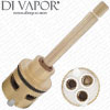 3-Way Brass Diverter Cartridge - 103mm Total Length - 31mm Diameter