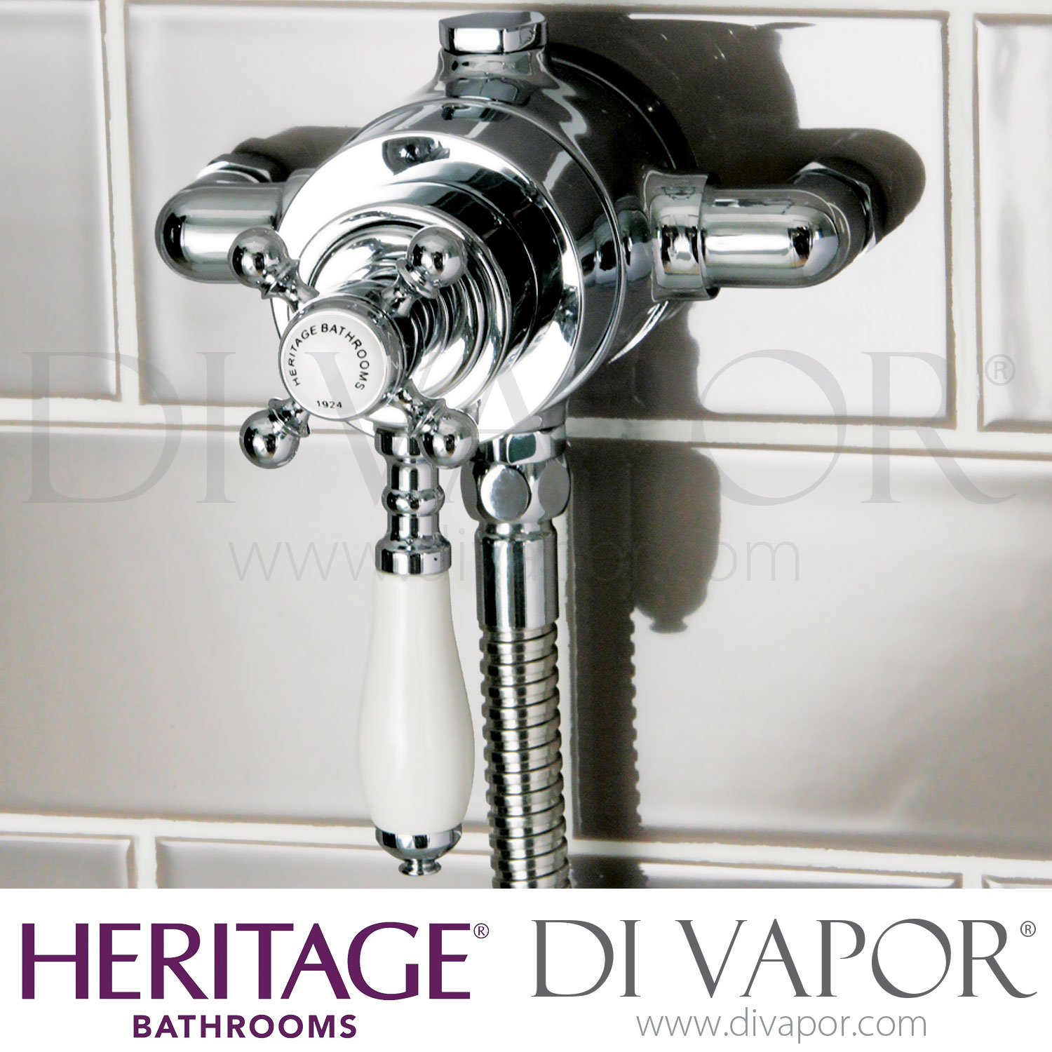 Heritage SHDC01 Hartlebury Dual Control Exposed Shower Valve With