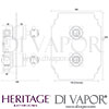 Heritage Hartlebury Shower Valve Dimensions