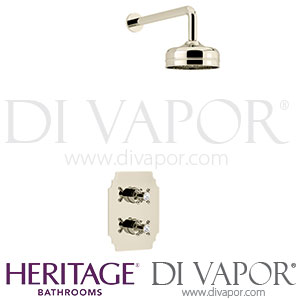 Heritage SHDDUAL04 Hartlebury Concealed Shower with Premium Fixed Head Kit Spare Parts